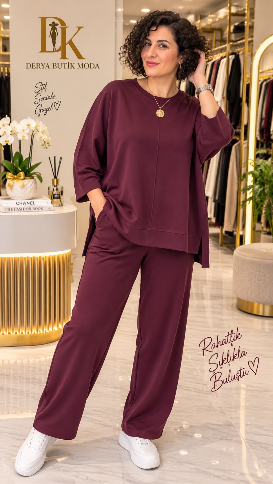 Oysho Eşofman Takımı - Bordo gorsel 1