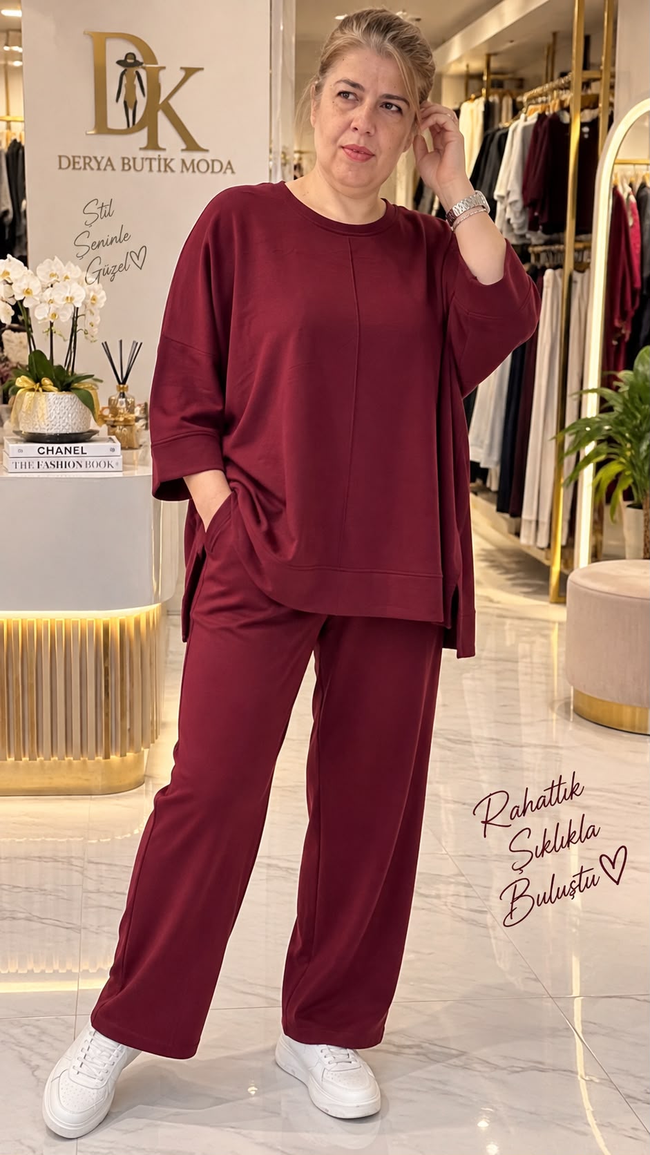 Oysho Eşofman Takımı - Bordo gorsel 2